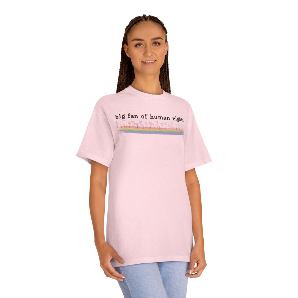 Big Fan of Human Rights - Black Font - Unisex Classic Tee