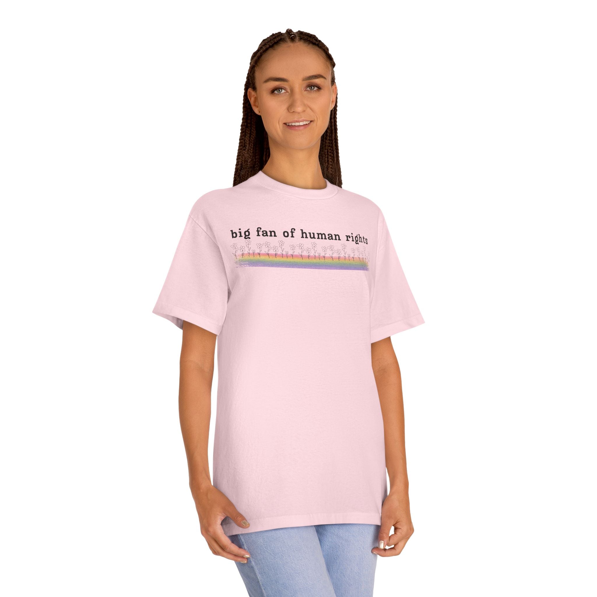 Big Fan of Human Rights - Black Font - Unisex Classic Tee