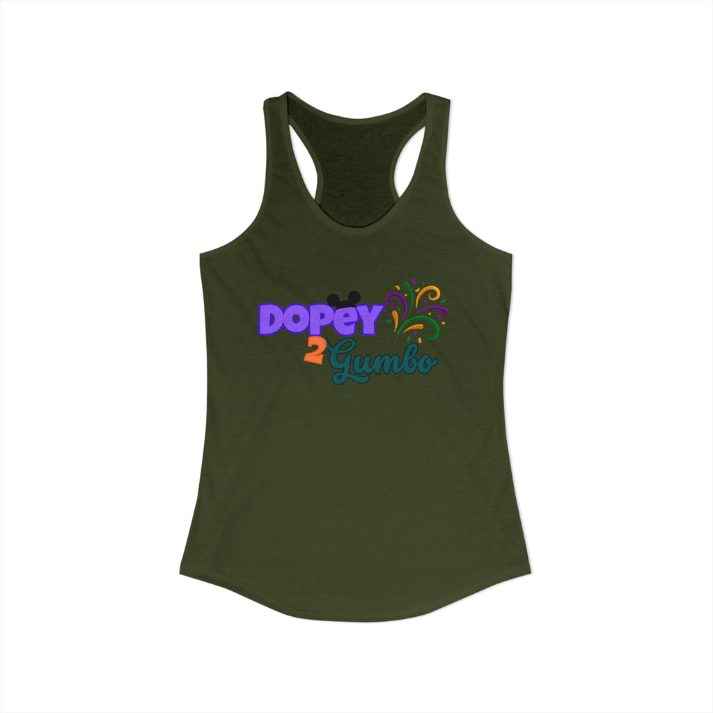 Dopey 2 Gumbo Women's Ideal Racerback Tank