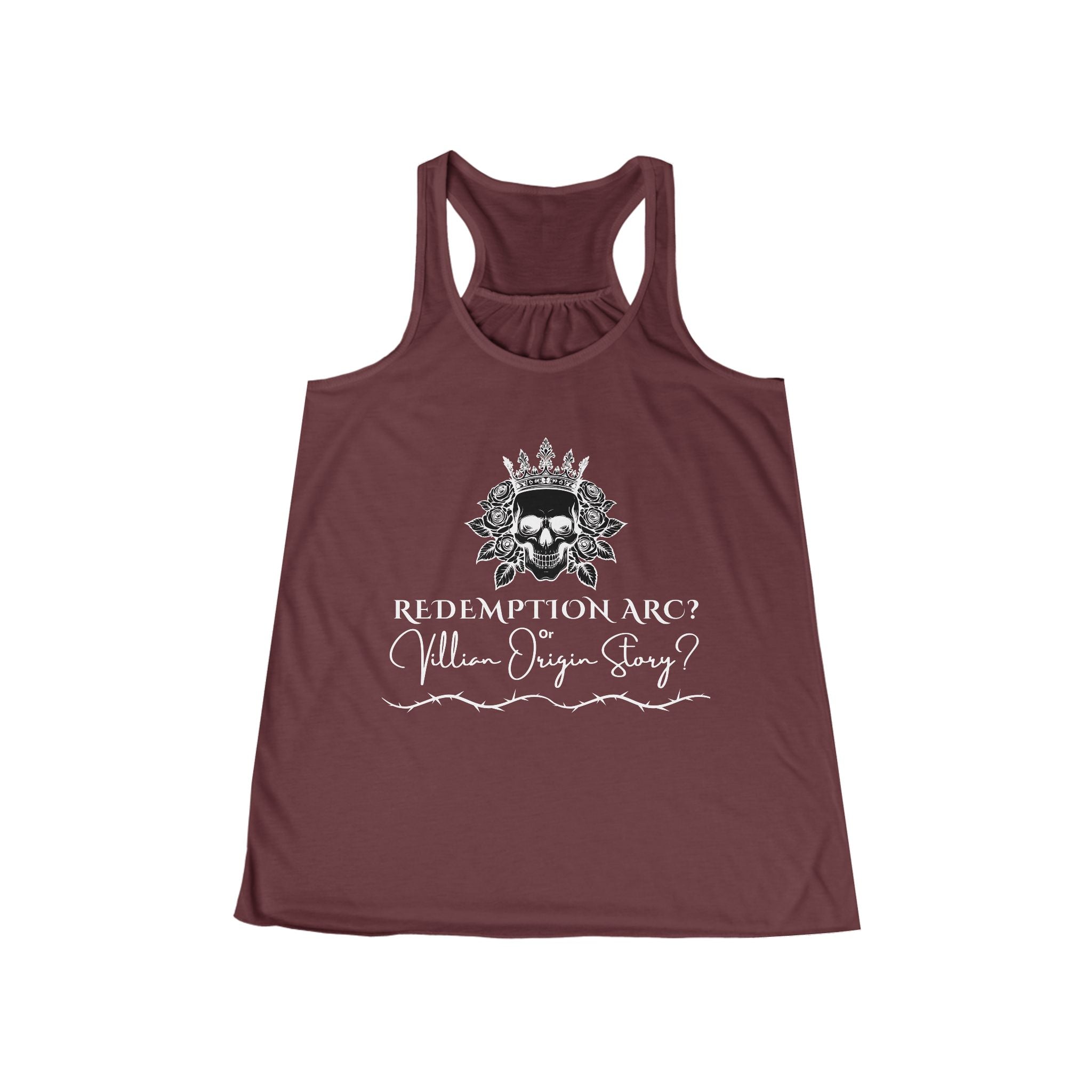Redemption Arc? Villain Origin Story? Women's Flowy Racer Back Tank