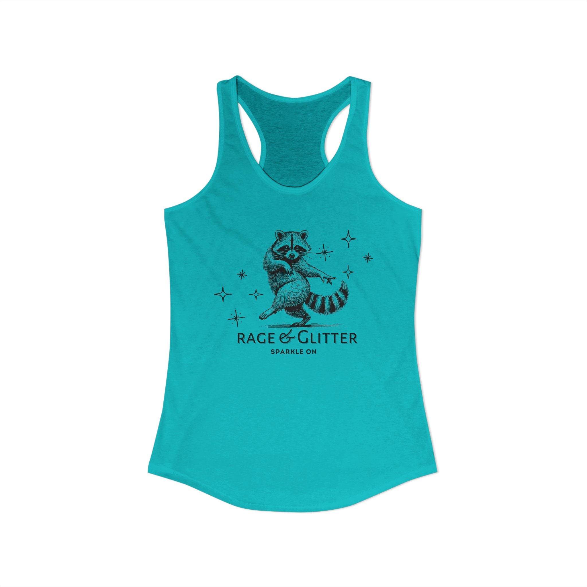 Rage & Glitter: Sparkle On Ideal Racerback Tank