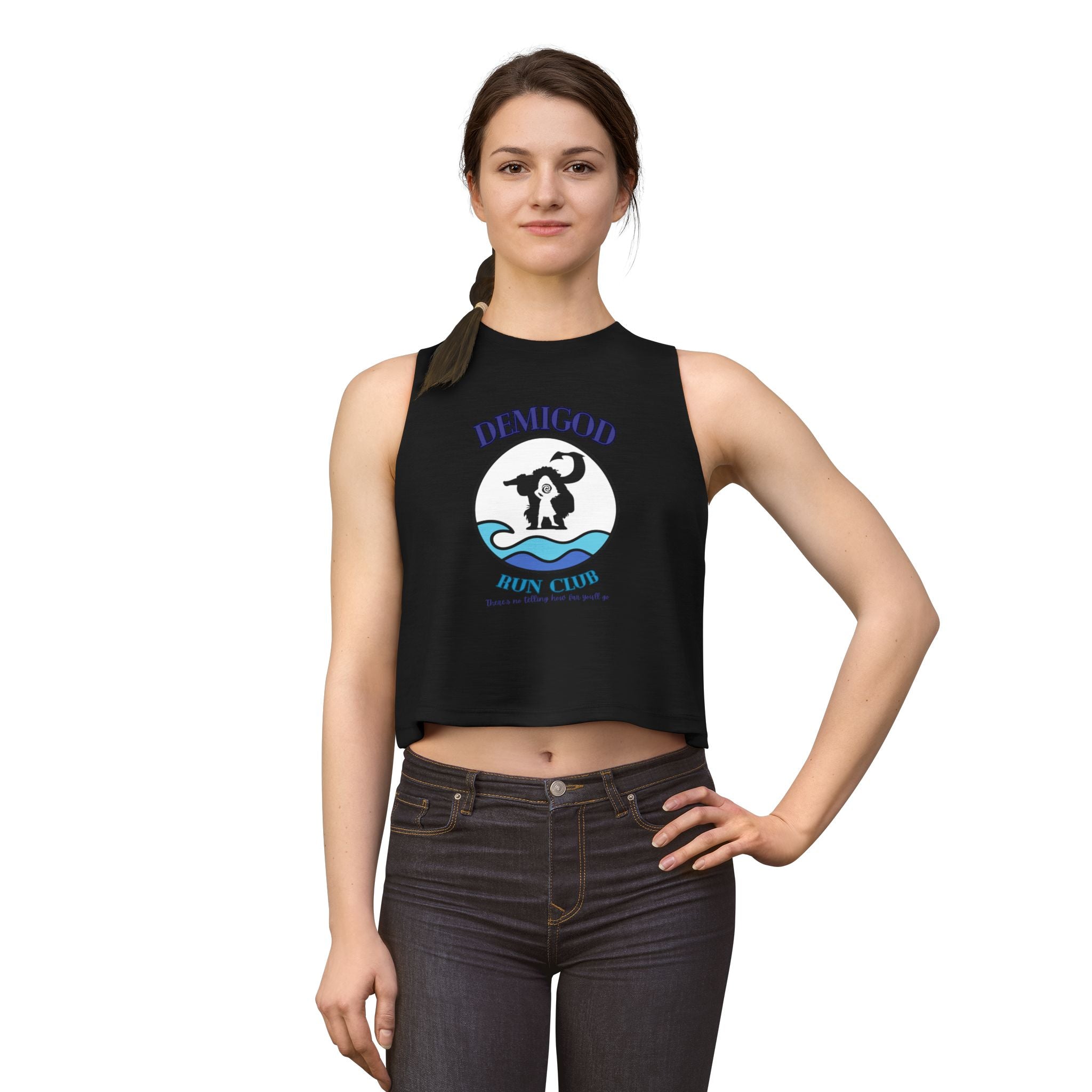 Demigod Run Club Women's Crop Tank Top