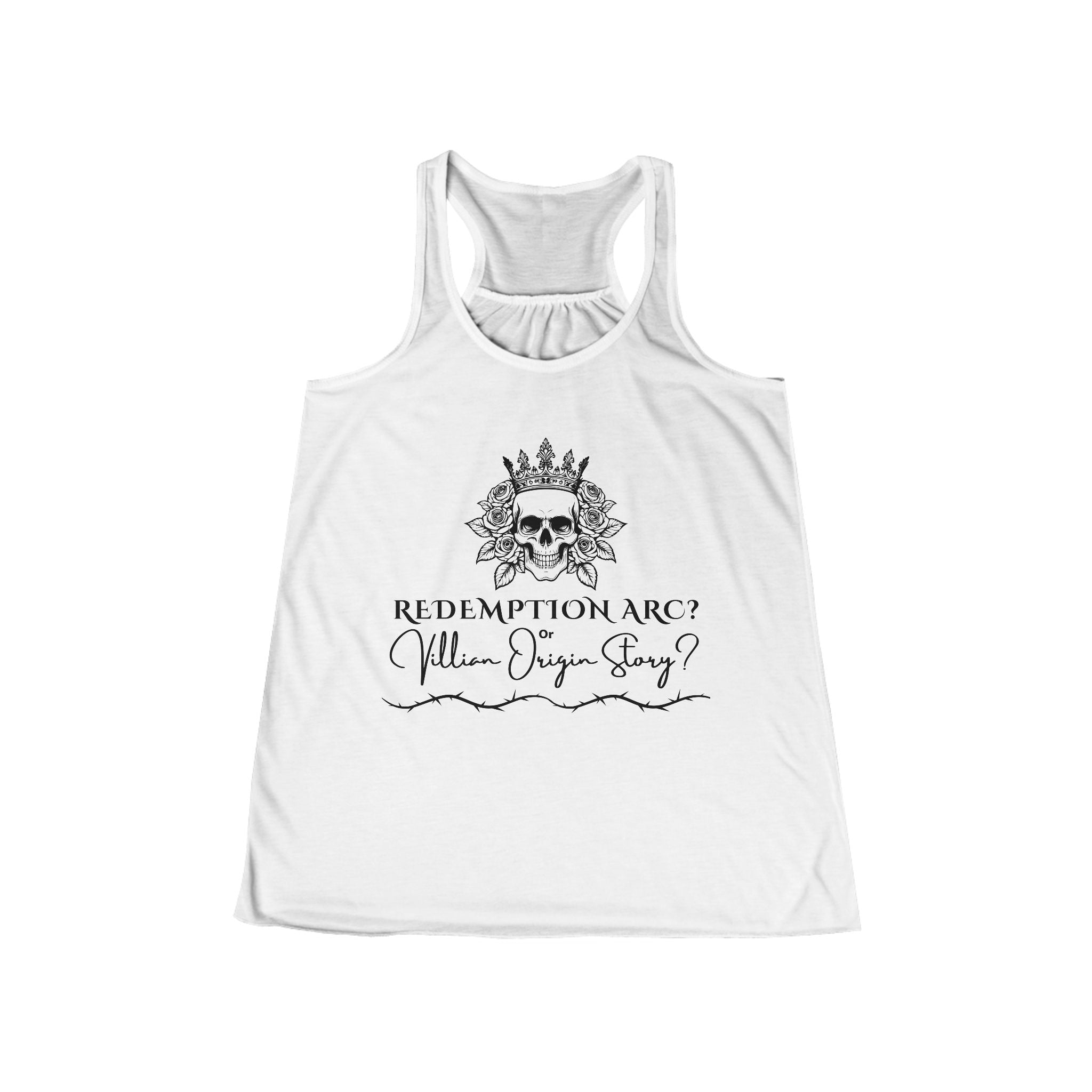 Redemption Arc? Villain Origin Story? Women's Flowy Racer Back Tank
