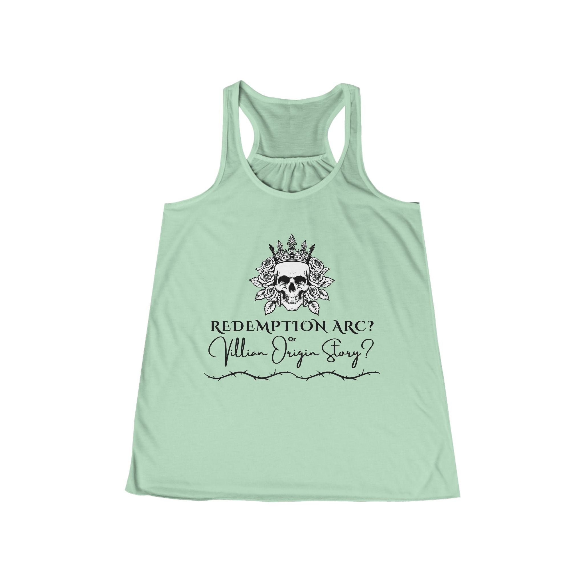 Redemption Arc? Villain Origin Story? Women's Flowy Racer Back Tank