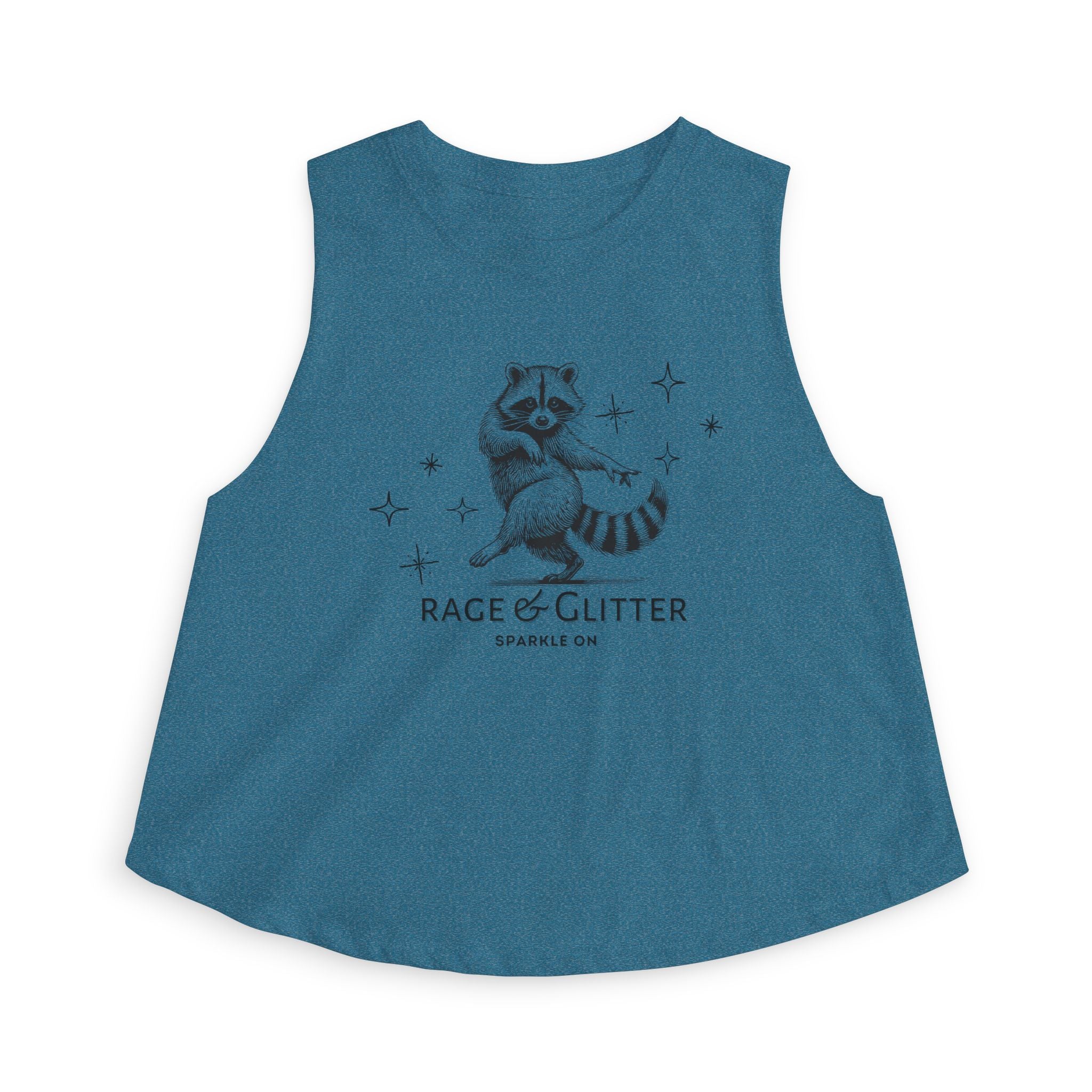 Rage & Glitter: Sparkle On Crop Top