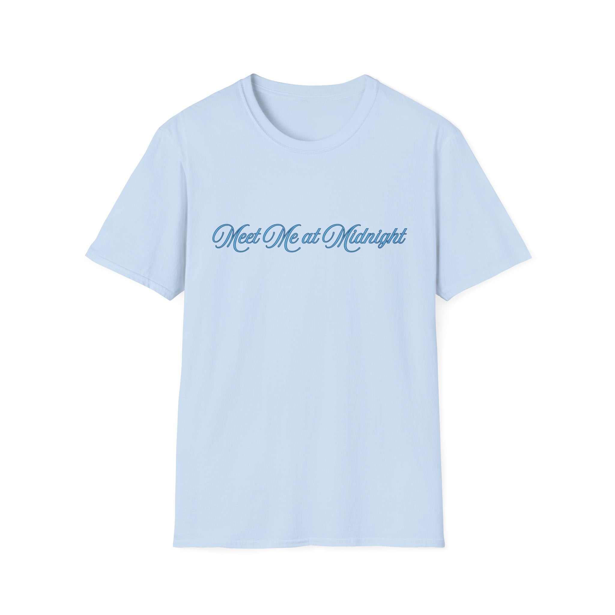 Meet Me at Midnight Blue Script T-Shirt