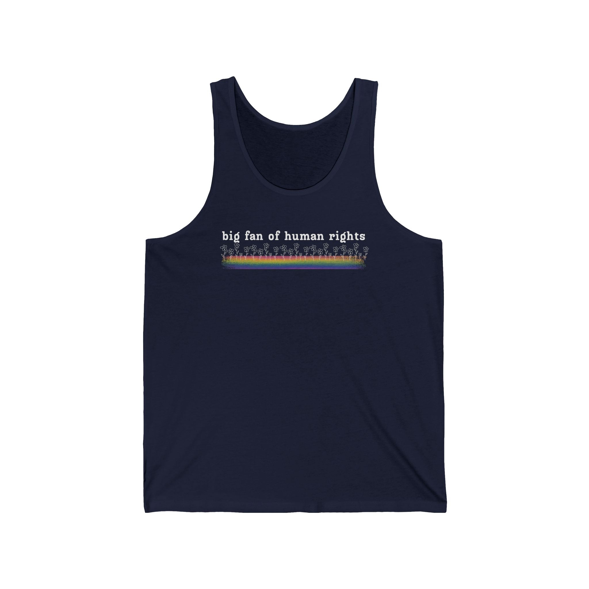 Big Fan of Human Rights Unisex Jersey Tank