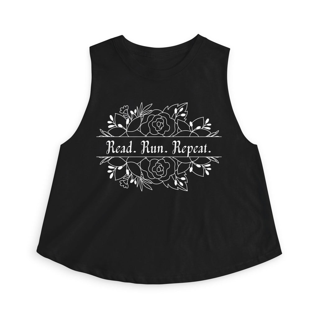 Read. Run. Repeat. Crop Top