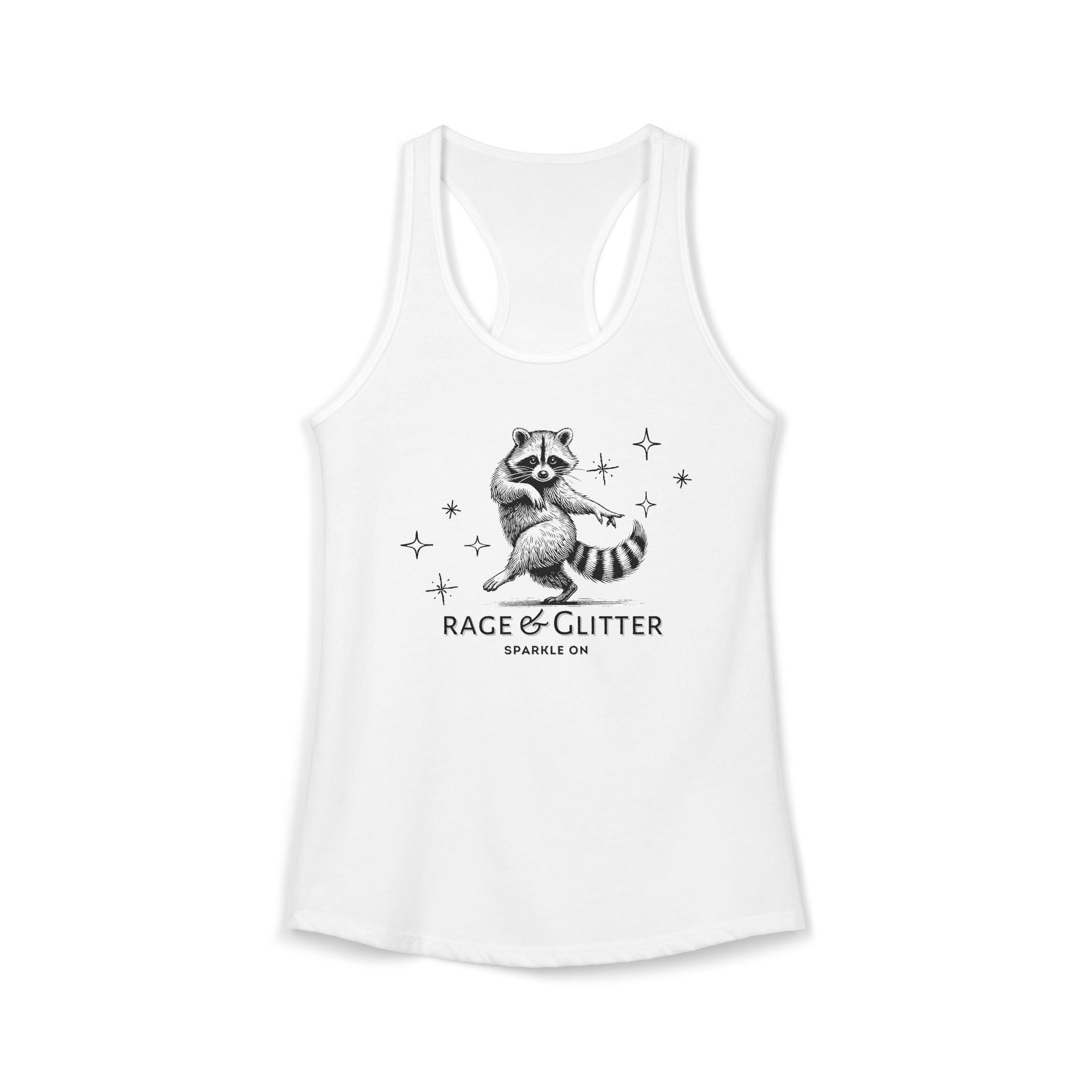 Rage & Glitter: Sparkle On Ideal Racerback Tank