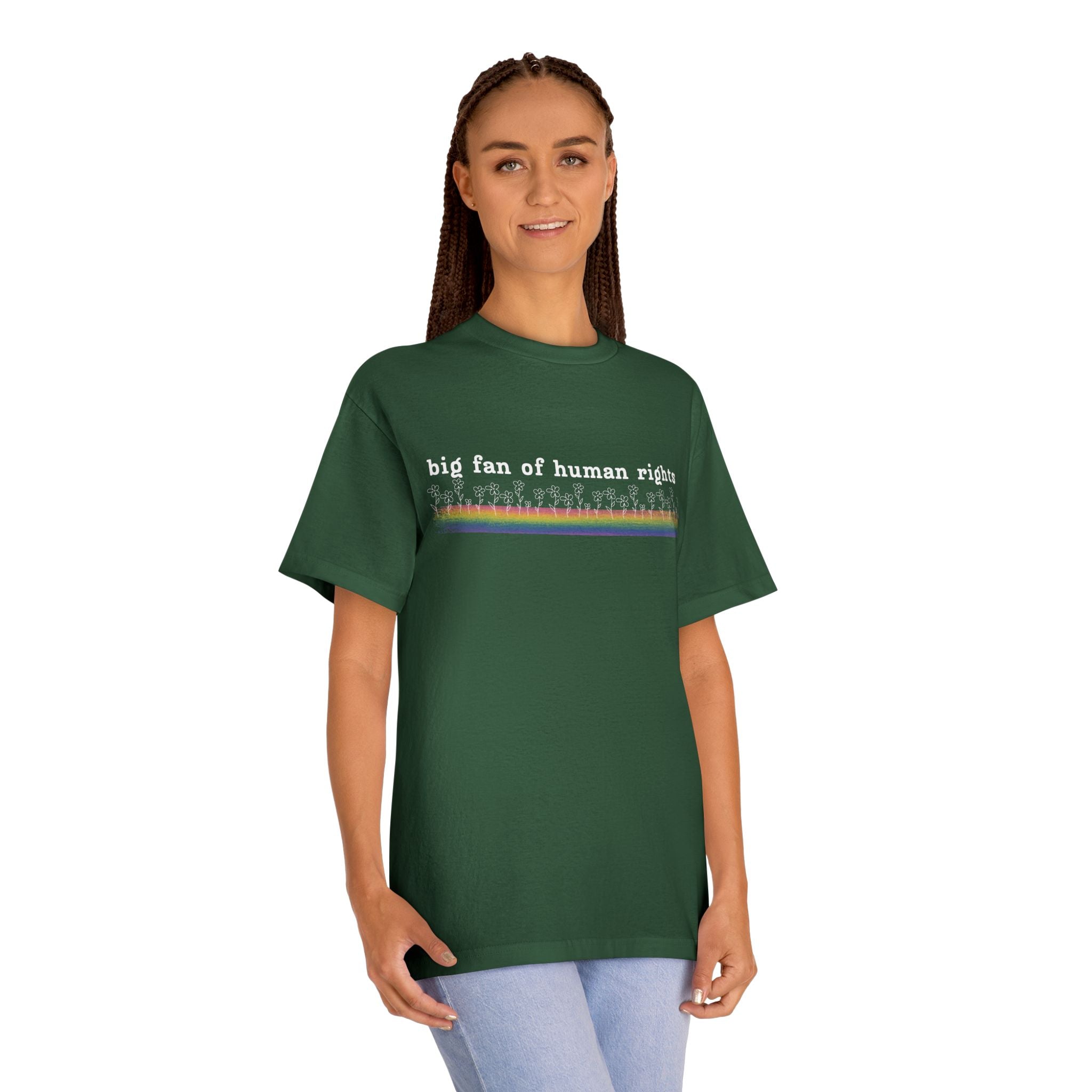 White Font - Big fan of Human Rights - Unisex Classic Tee