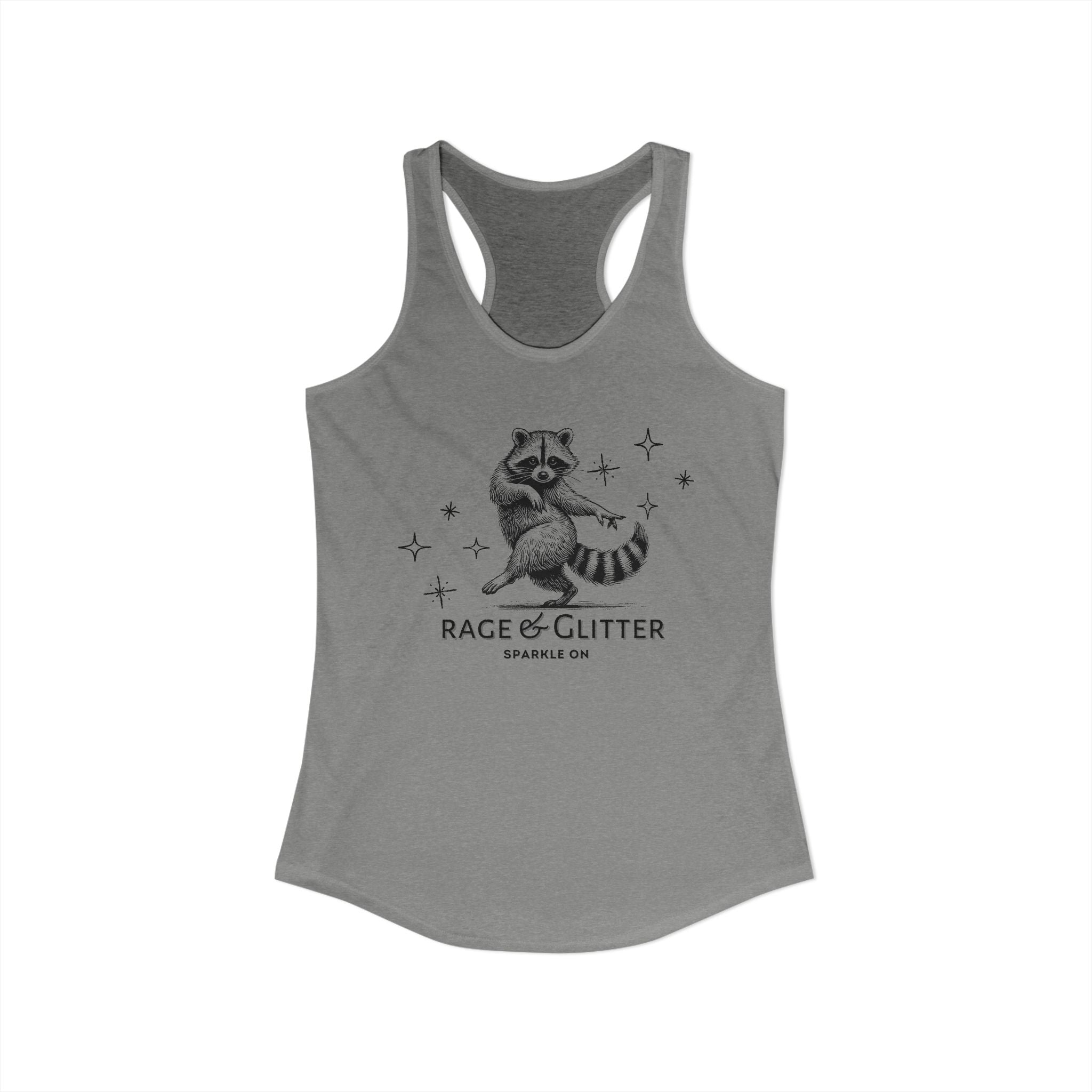 Rage & Glitter: Sparkle On Ideal Racerback Tank