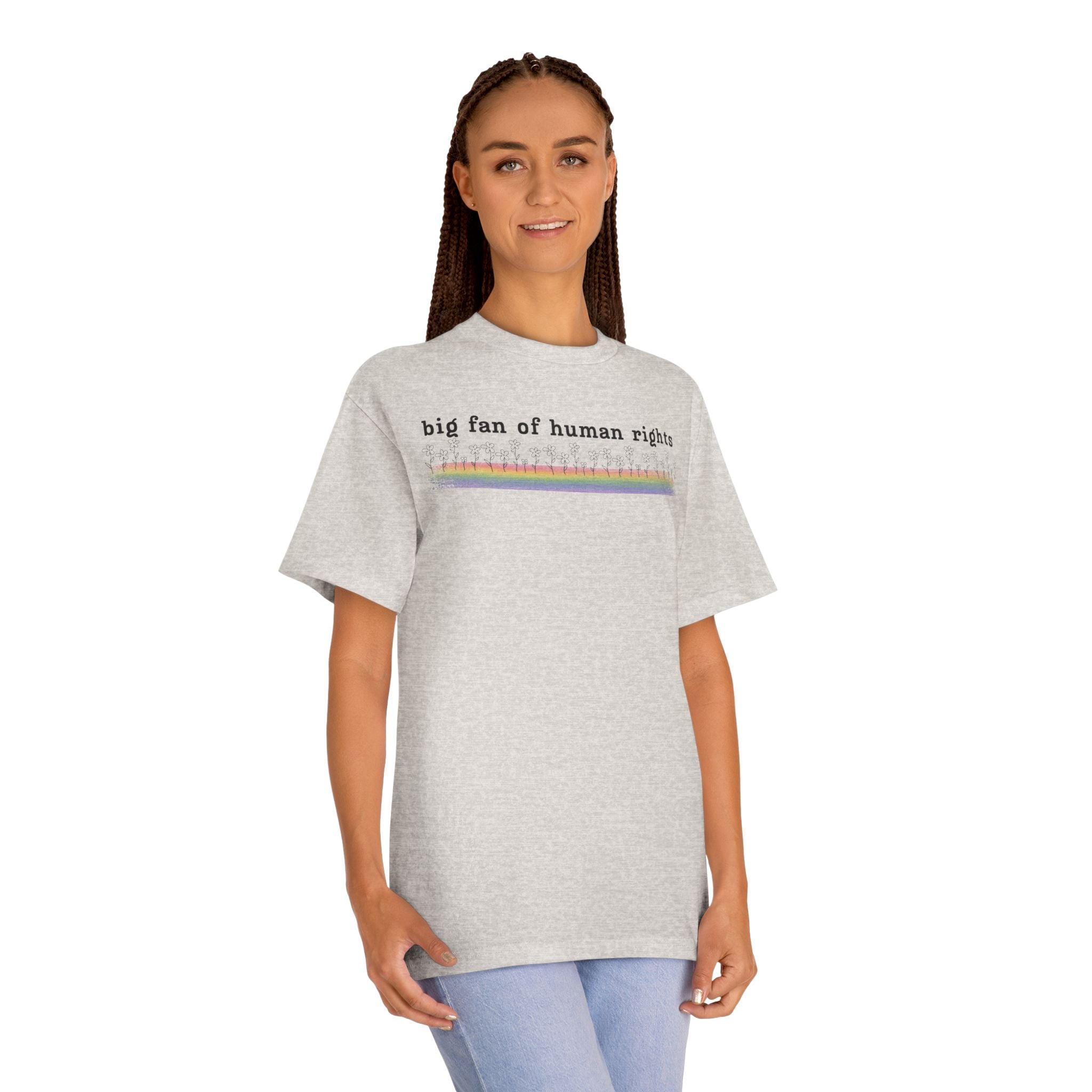 Big Fan of Human Rights - Black Font - Unisex Classic Tee